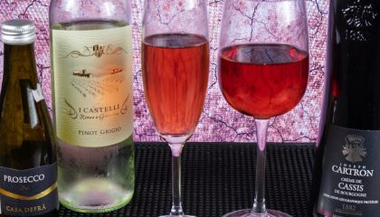 фото алкогольных коктейлей Кир и Кир Рояль