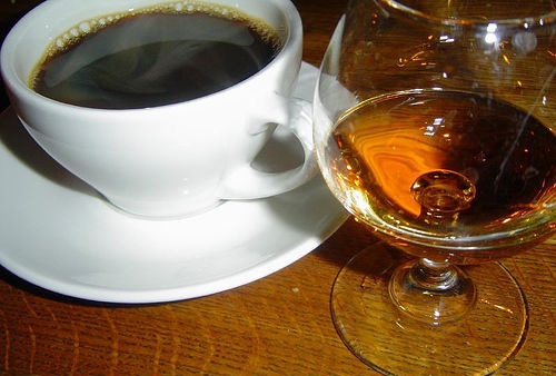 фото виски с кофе