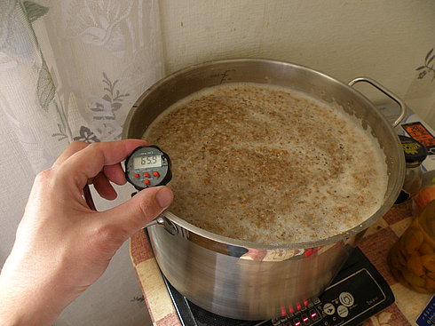 фото процесса горячего осахаривания солодом