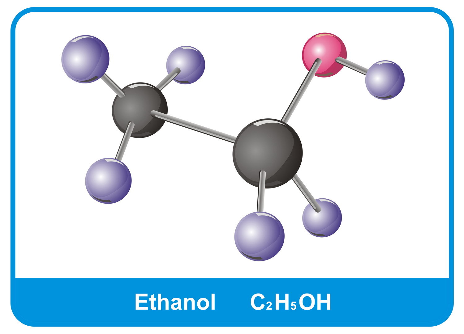 строение молекулы этанола