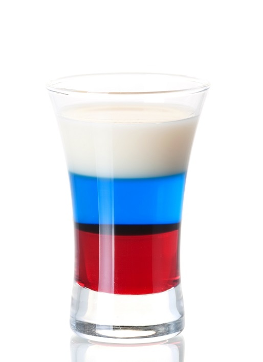 слоистый коктейль Флаг России