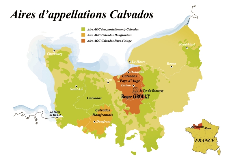 карта производства кальвадоса