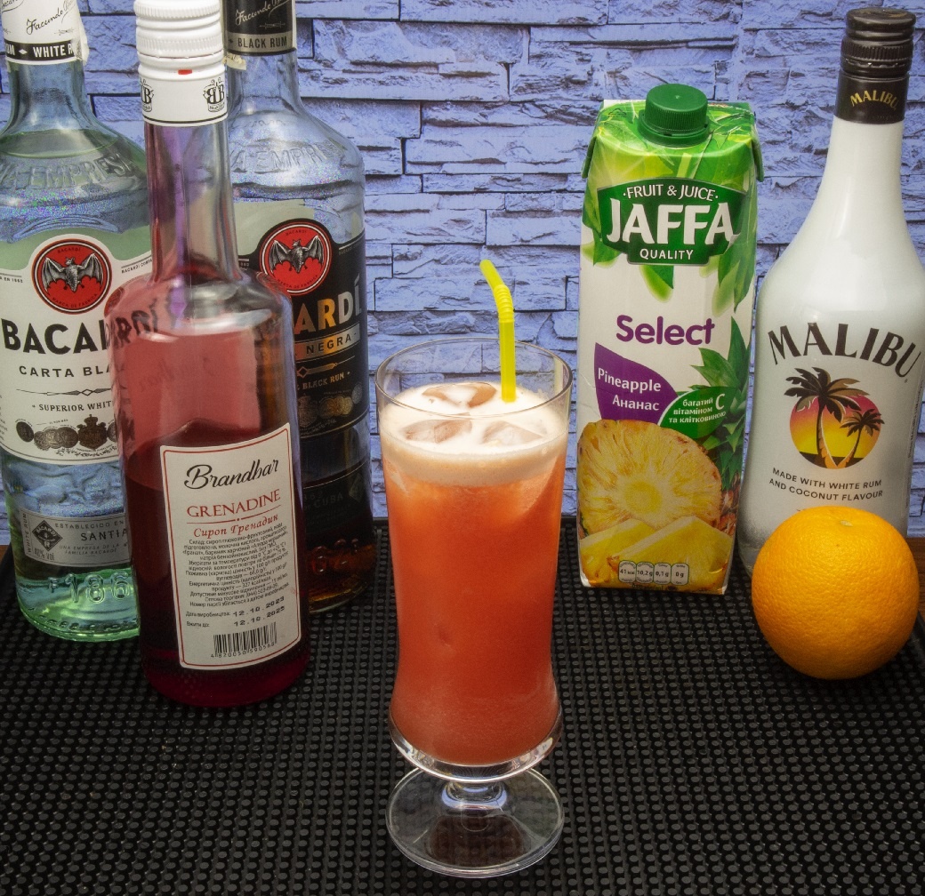 фото алкогольного коктейля Багама Мама
