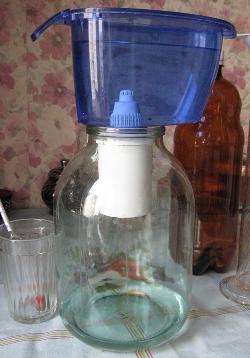 фото очистки водки фильтром для воды