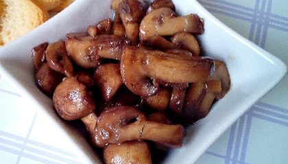 грибы в белом вине