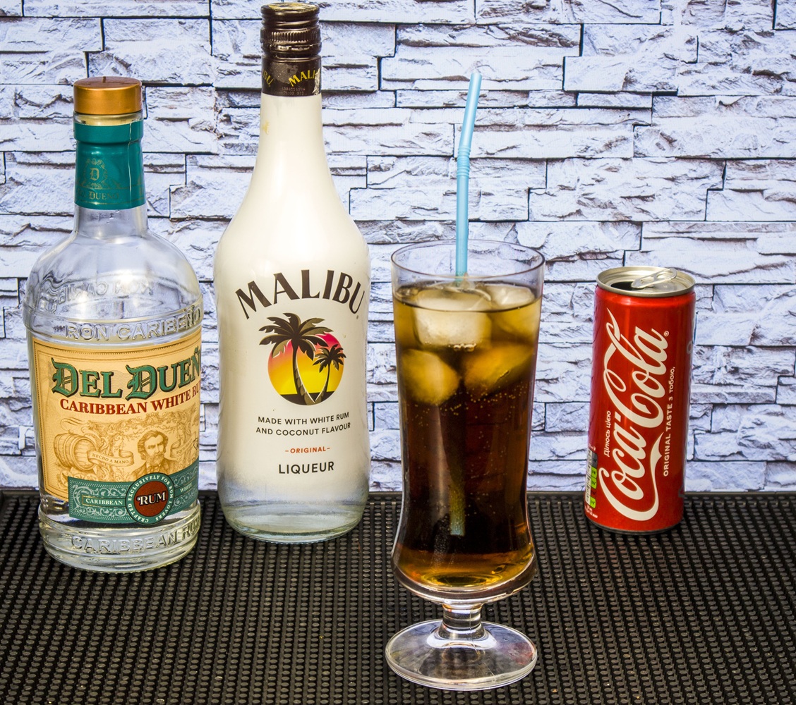 фото Малибу с колой и ромом